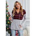 thumbnail image 3 of Sudaderas con capucha ligeras con estampado geométrico para mujer, sudaderas informales sueltas de manga larga con cordón y bolsillos Zhivalor WMZY-687-4, 3 of 6