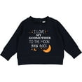 thumbnail image 2 of Inktastic I Love My Godmother to the Moon and Back Baby Sweatshirt, 2 of 4
