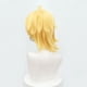 thumbnail image 3 of Peluca para cosplay, pelo sintético corto, amarillo, estilo puntiagudo, 20 cm, 3 of 3