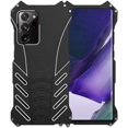 thumbnail image 1 of for Galaxy Note 20 Ultra Metal Armor Case Heavy Duty Protection Defender Tough Protective Cover Stainless Steel Anti-Scratch Shockproof Dropproof Aluminum Alloy Metal Case 5G Black, 1 of 7
