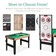 thumbnail image 6 of Best Choice Products 13-in-1 Combo Game Table Set w/ Ping Pong, Foosball, Basketball, Hockey, Archery - Natural, 6 of 10