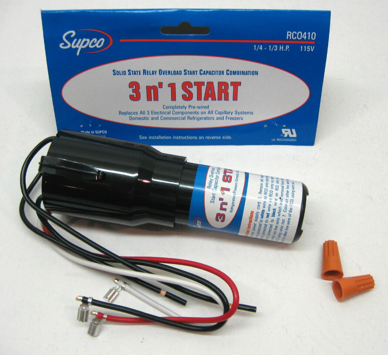 2PCS RCO410 3 in 1 Start Relay Refrigerator Compressor
