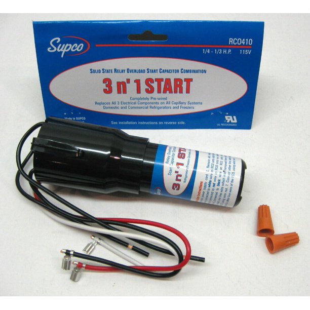 Supco RC0410 RC0410 SUPCO Refrigerator Relay Overload Start Run