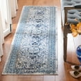 thumbnail image 2 of SAFAVIEH Aria Hartley Floral Bordered Area Rug, Ivory/Navy, 5'1" x 7'6", 2 of 10