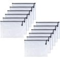 thumbnail image 1 of GFDYREE B5-Plastique Fermeture Éclair Stylo Dossier Documents Pochettes Sacs, 12 Pcs, Multicolore, 1 of 6