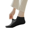 thumbnail image 6 of Sexlip Women's Black Solid Mesh Breathable, Liner, Non-Slip, Thin, Lightweight, Invisible Socks, 6 Pairs, 6 of 9