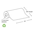thumbnail image 2 of (2 pack) 24" x 650' 20# Recycled Paper Wide Format Roll (Carton of 2 Rolls), 2 of 2