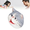 thumbnail image 1 of Marioneta De Mano De Gato, Juguete De Mano De Animal No Tóxico De Alta Simulación De PVC Suave E Inodoro Para El Hogar Para La Fiesta De Halloween Para La Fiesta De Cumpleaños, 1 of 7