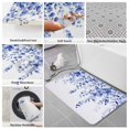 thumbnail image 6 of Blue Eucalyptus Bath Mat 3 Piece Bathroom Rug Set, Botanical Plant Rustic Succulent Branch Non Slip Bath Rug Contour Mat and Toilet Lid Cover, Absorbent Shower Mats Soft Bath Rugs and Mats Sets, 6 of 8