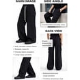 thumbnail image 7 of Men’s Cargo Jogger Pants Loose Fit Elastic Waist Drawstring Street Wear Black 3XL, 7 of 7