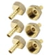 thumbnail image 1 of Conector adaptador rápido de 6 piezas de latón, barbilla de manguera de 8 mm a rosca hembra de 1/2 PT para aire, agua y gas, 1 of 1