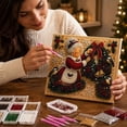 thumbnail image 4 of Vintage Christmas Pearl‑Art DIY Bead Painting Kit, Mrs.Claus Santa Workshop Snowman Holiday Mosaic Art Set, 4 of 4