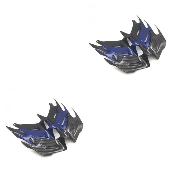 Riwesomey Alerón neumático de carenado delantero ABS para YZF R3 R25 2014-2018 negro Azul 2piezas