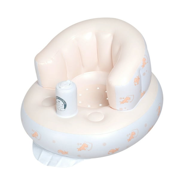 Taburete De Baño Taburete de baño inflable Juguetes de baño de PVC portátil para niños pequeños (rosa) Likrtyny libre de BPA