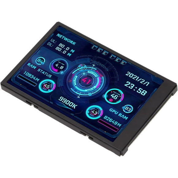 3.5 inch Mini IPS USB Screen Computer Temperature Display with Different Themes for Computer Housing