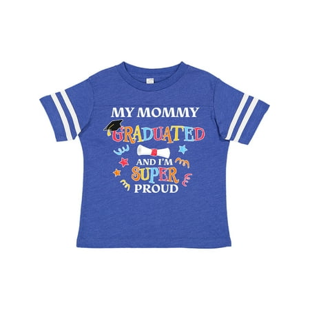 

Inktastic My Mommy Graduated and I m Super Proud Gift Toddler Boy or Toddler Girl T-Shirt