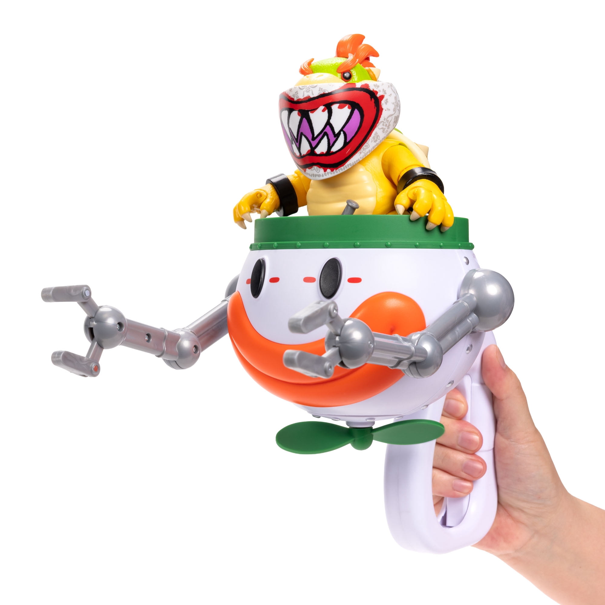 The Super Mario Galaxy Movie - 5 inch Bowser Jr. Action Figure with Clown Car, Paintbrush and Water-Reveal Stickers