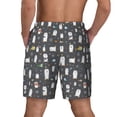 thumbnail image 4 of Goofa Lovely Penguin Printed Men's Swim Trunks Board Shorts Quick Dry Mens Swimming Trunks with Compression Liner,Breathable Fit Hawaii Beach Shorts-Large, 4 of 9