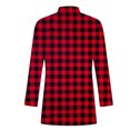 thumbnail image 5 of KIHOUT Winter Fashion Men's Jacket Plaid Printed Slim Long Sleeve Single-breasted Woolen Trench Cardigan Coat Tops,Size M-2XL, 5 of 5