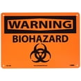 thumbnail image 2 of NMC Signs W413Rb, Warning Biohazard Sign, 10 X 14, Rigid Plastic .050, 2 of 2