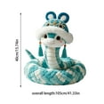 thumbnail image 3 of Nmdmisc 2025 Lunar New Year Decorations Snake Plush Toys Chinese Zodiac Snake Decor Year of The Snake Gifts for Kids (Green), 3 of 9