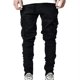 thumbnail image 2 of Men Cargo Combat Denim Pants Skinny Jeans Casual Slim Fit TrousersS, 2 of 5