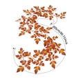 thumbnail image 3 of geerera Fall Decor Fall Garland for Home - 80.7" Artificial Autumn Leaf Vine with Serrated Fall Foliage, Fall Home Decor Leaves Decor Hanging Swag for Mantel Wall Doorway, 3 of 8