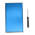 thumbnail image 2 of Hard Drive Enclosure, Computer Hard Drive Case Drive Free Plug And Play Aluminum Alloy 6Gbps Transfer Rate  For 2.5 Inch SSD HDD Blue, 2 of 8