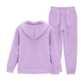 thumbnail image 4 of Ruyang Zip Up Tracksuit for Teens Girls School Athletic Sweatsuits Sports Hoodies Joggers Set 2 Piece Outfits Pockets, 4 of 9