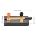thumbnail image 2 of Unique Bargains Single Pole Switch Physics Laboratory Single Pole Single Throw (SPDT) Switches, Black Red Copper Tone, 5Pcs, 2 of 4