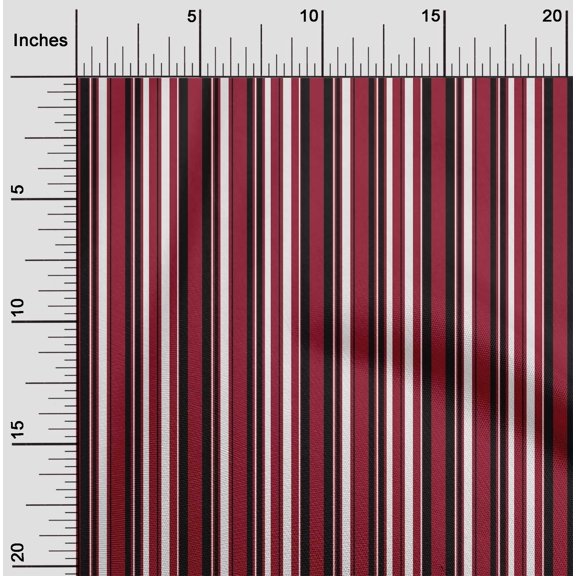 oneOone Cotton Silk Red Fabric Stripes Diy Clothing Quilting Fabric Print Fabric By Yard 42 Inch Wide-C3G