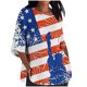 thumbnail image 1 of Camiseta Suelta Impresa con Manga 3/4 Cortada, Camisetas de Algodón Casuales Y Transpirables para Mujeres, 1 of 5