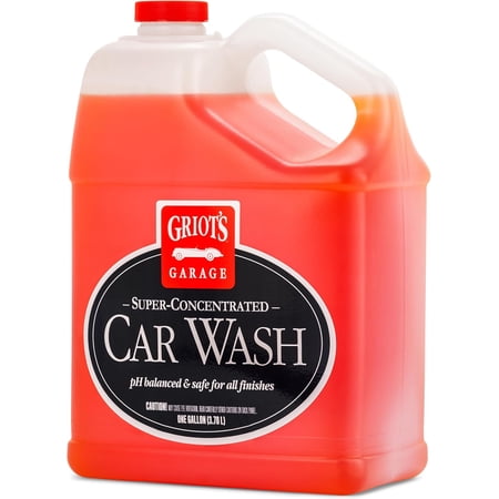 Griot's Garage Super-Concentrated Car Wash for Vehicle Washing and Cleaning, Foaming Liquid Soap, Won't Strip Waxes, Sealants or Ceramic Coatings, pH Balanced, 11103, One Gallon