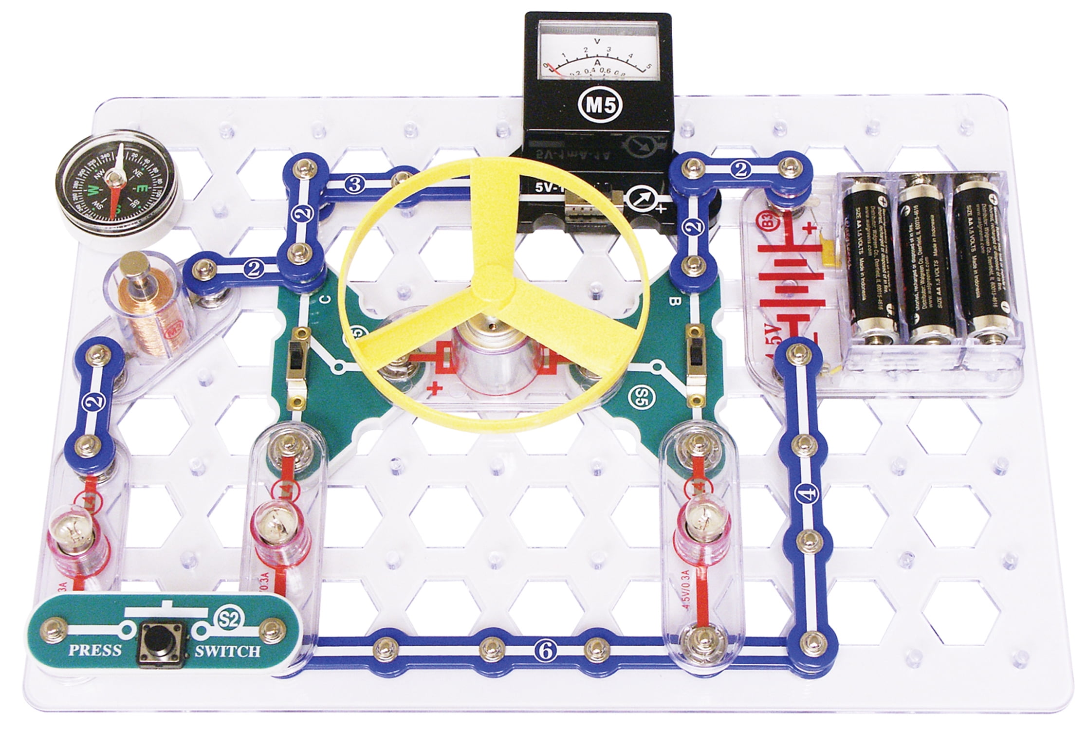 Snap Circuits Snaptricity, Electronics Exploration Kit (Stem Building),  Model#: EE-SCBE75, For Kids 8+ 