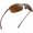 Polarized Brown, variant on Sunglasses for Men Women TR90 Rimless Frame for Running Fishing Cycling Driving