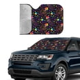 thumbnail image 4 of Disketp Windshield Sun Shade, Car Sun Shade For Front Window Rainbow Jellyfishes Sunshades Sun Visor Protector Blocks Uv Rays Foldable, 4 of 9