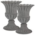 thumbnail image 2 of 2pcs Decorative Graveyard Flower Pot Urn Planter Iron Flower Vase Exquisite Memorial Vase, 2 of 2