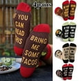 thumbnail image 3 of 4 Pairs Tube Socks Breathable Creative Hip-pop Athletic Socks Training Socks, 3 of 10