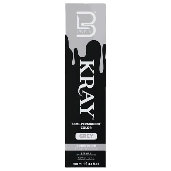 Level 3 Kray Semi Permanent Hair Color - Semi Permanent Hair Dye with Aloe Vera