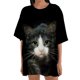 thumbnail image 1 of Blusa informal de manga corta con estampado de animales y manga corta para mujer Fridja  gope3440, 1 of 6