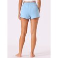 thumbnail image 4 of DARING DIVA Women's Soft Stretch Drawstring Lounge Shorts with Pockets M Royal Blue, 4 of 7