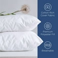 thumbnail image 5 of Martex 2-Pack Down Alternative White Bed Pillows, King – All Sleep Positions, 5 of 8