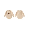 thumbnail image 2 of RUINIXCW Newborn Baby Girl Boy Thanksgiving Knit Sweater Romper Outfit Infant Boy Girl Fall Winter Clothes Turcky Goose Loose Long Sleeve Bodysuit, 2 of 10