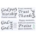 thumbnail image 2 of Autocollant Mural en PVC, 4pcs Distinctive Lettre Anglaise Décoration Murale Sticker Résultats Impressionnants, 2 of 7