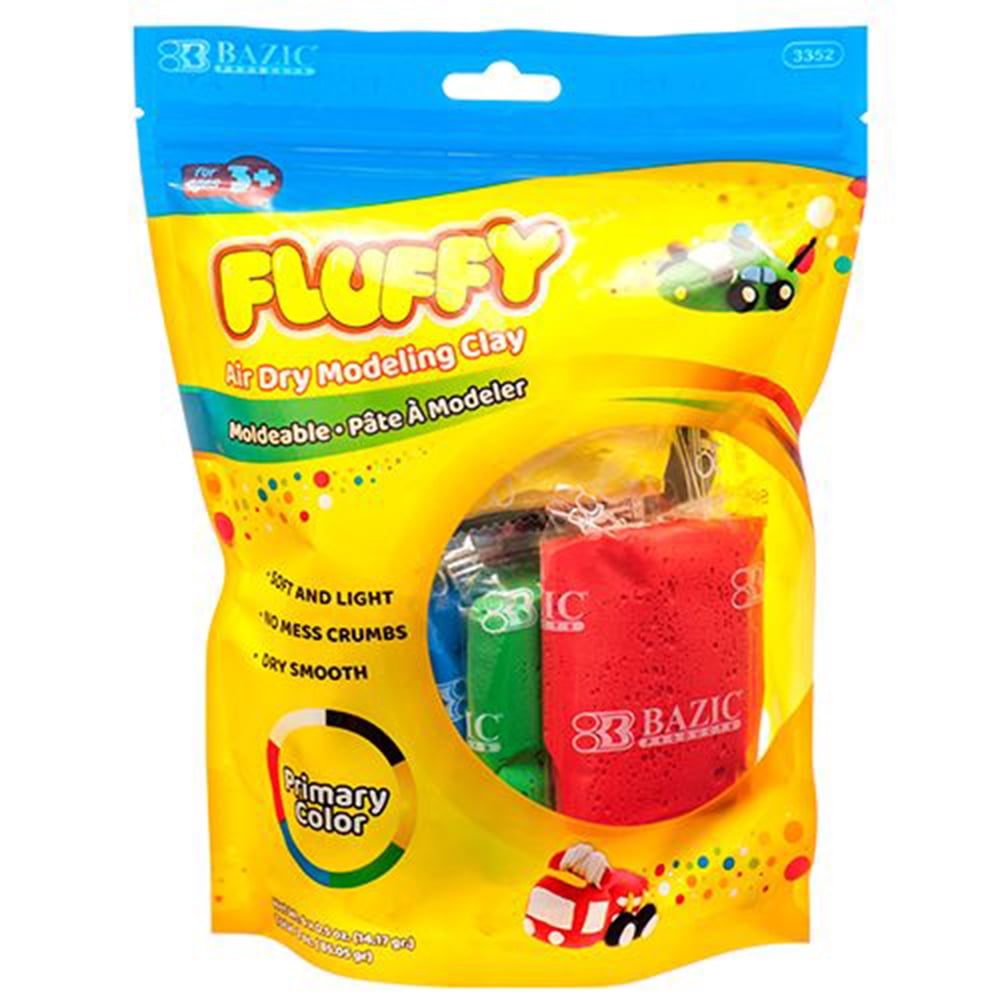 Air Dry Modeling Clay 6 Primary Color 0.5 Oz by Bazic Walmart Canada