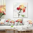 thumbnail image 4 of Designart Beautiful Rose Illustration Drawing - Floral Throw Pillow - 16x16, 4 of 5