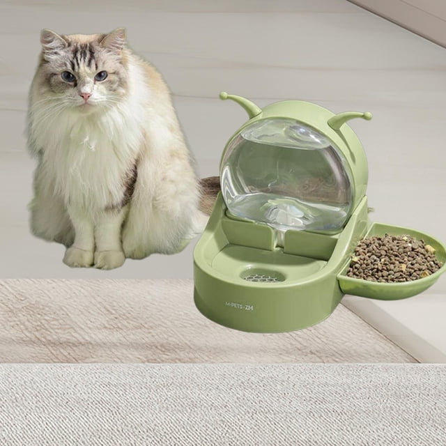 Cuenco de Alimentación para Gatos y Dispensador de Agua Yinane Comedero y Dispensador de Agua para Perros Gatos Cachorros