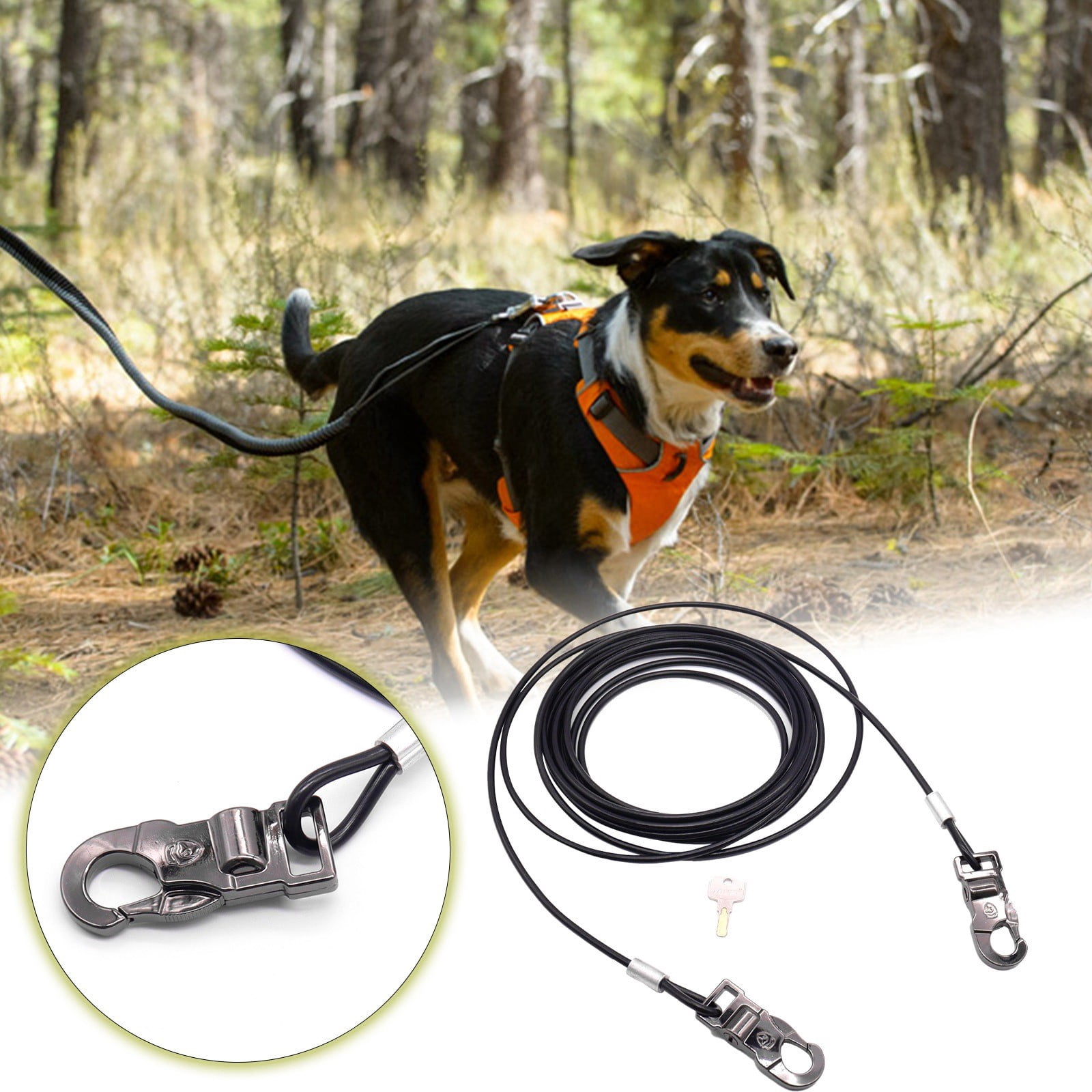 WIFKLSIIPG Dog Leash 18 Foot Proof Dog Leash for Yard Heavy Duty Dog ​​leash for Large Dogs Durable Dog Running Leash