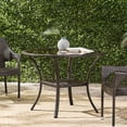 thumbnail image 3 of Small balcony coffee table, rattan storage table, simple outdoor glass table, 3 of 8