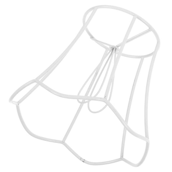 WORGEOUS Lamp Shade Frame DIY Metal Wire Frame for Table Lamp and Pendant Light Sturdy Construction E27 Bulb Guard Cage for Home and Office Lighting